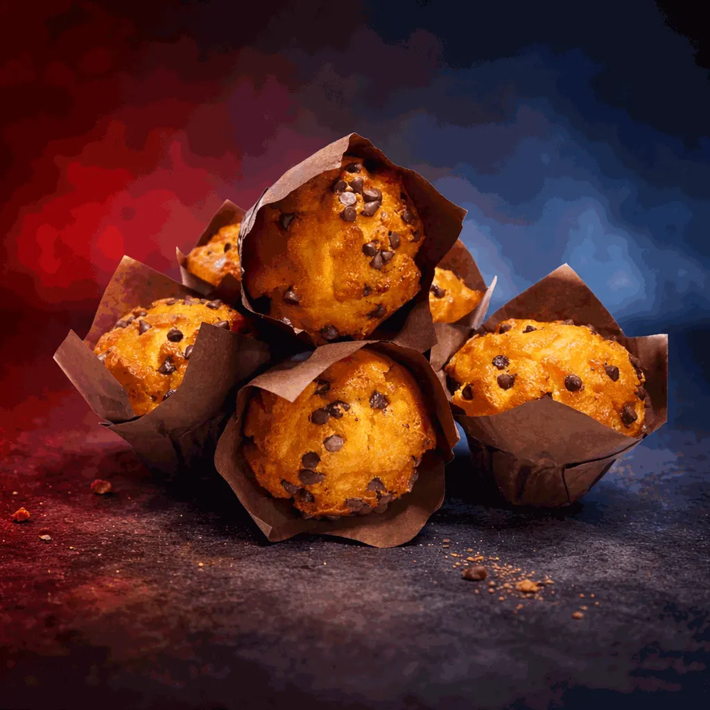 Muffin vainilla chips chocolate